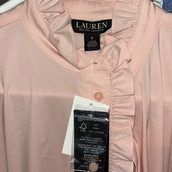 Womens Ruffled Cotton Shirtdress size 4 NWT - Picture 2 of 4